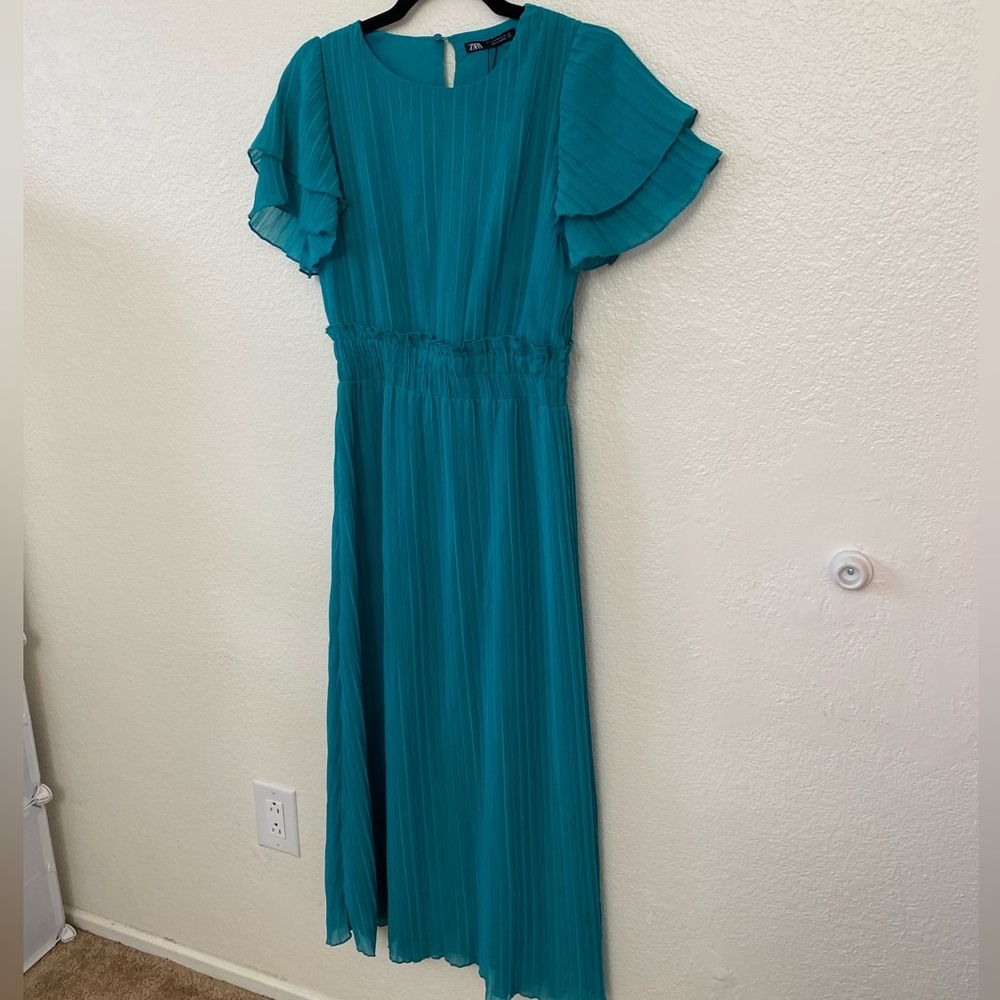 NWT! Zara Turquoise Dress - Size XS